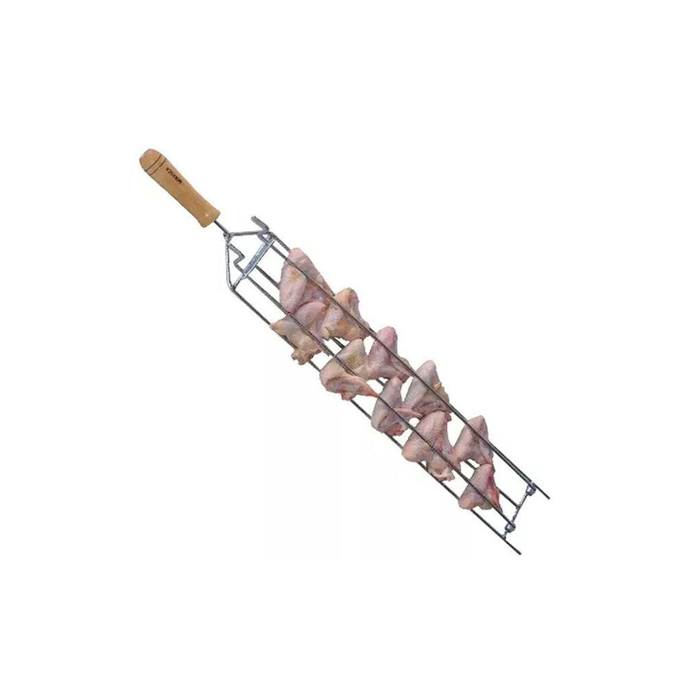 Espeto Especial para Churrasco de Asa / Asinha Frango 72cm