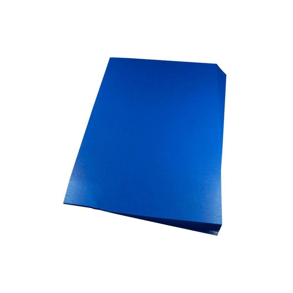 Capa para encadernação A4 Azul PP Couro 0,30mm 100un