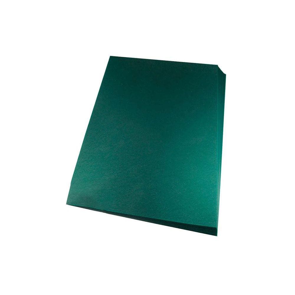 Capa para encadernação Ofício Verde PP Couro 0,30mm 100un