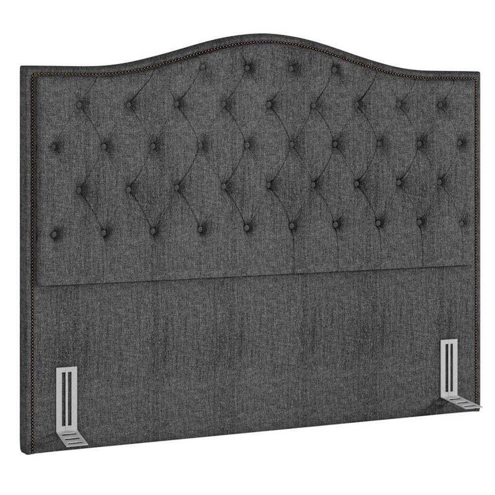 Cabeceira Cama Box Casal King 195Cm Siena P02 Linho Cinza