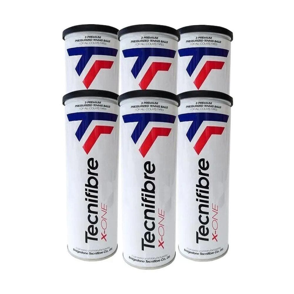 Bola de Tênis Tecnifibre X-One Pack Com 06 Tubos