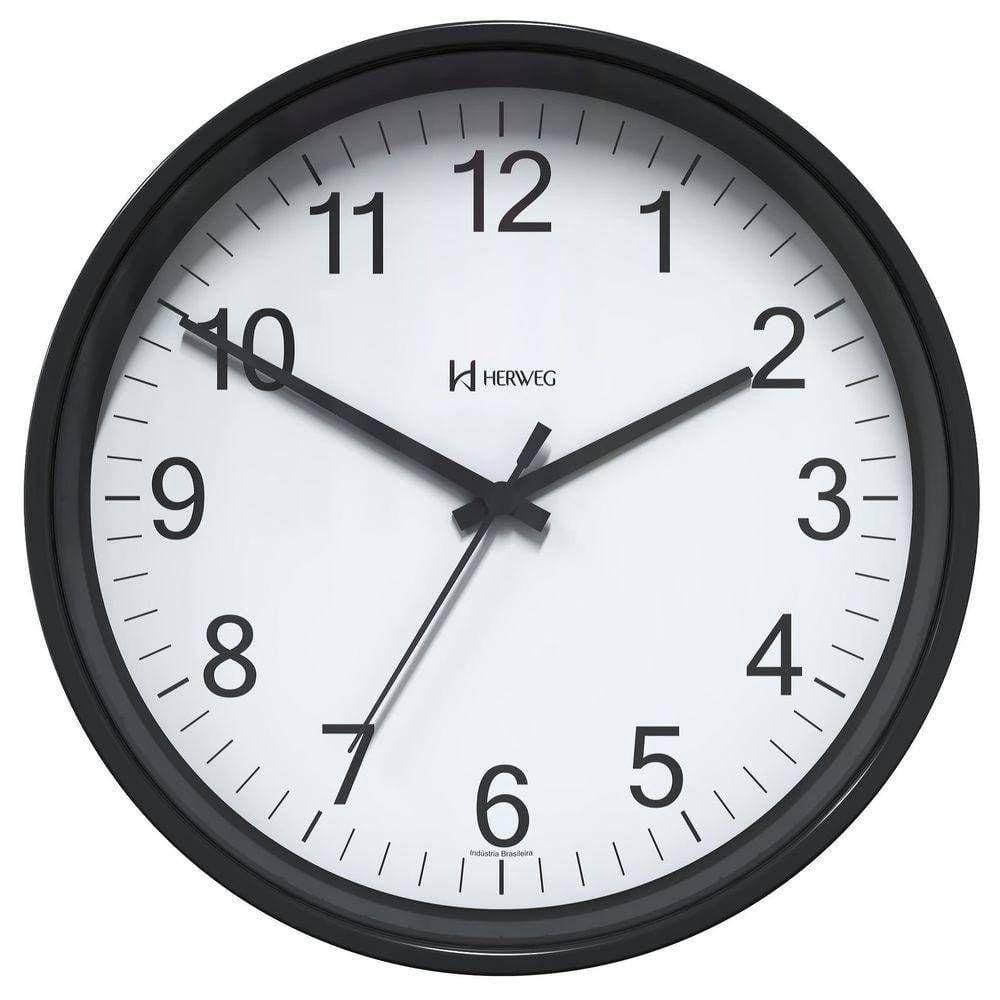 Relógio De Parede Herweg Ref: 6101-034 Preto
