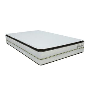 Colchão Casal Queen Molas Ensacadas Pillow Top Love Star Gazin 158x198x28cm Branco - Suporta até 100kg por pessoa