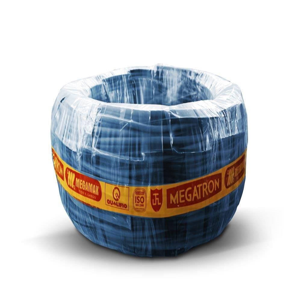 Cabo Alumínio Duplex Megatron 16mmx100m Rolo Neutro Isolado Preto/Azul