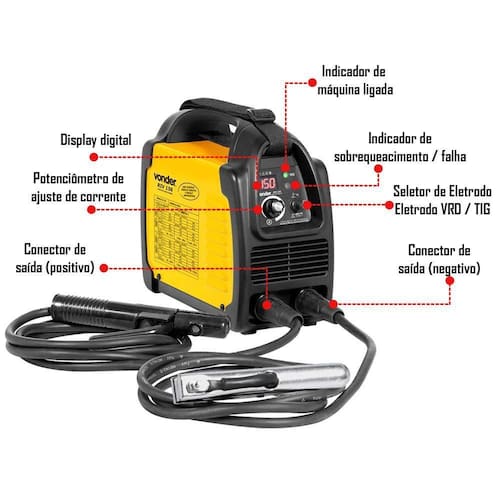 imagem-Máquina De Solda Inversora Vonder Riv156 Bivolt