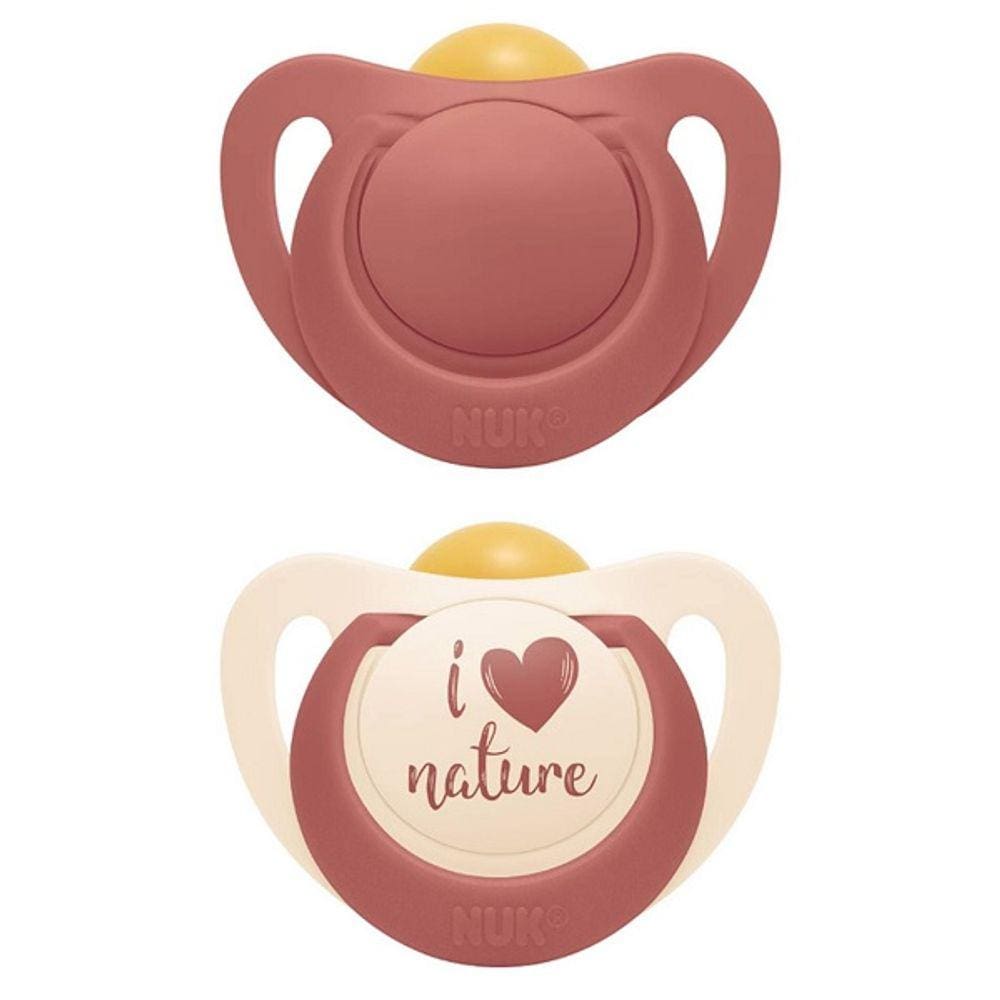 Kit 2 Chupetas NUK FOR Nature Latex 6-18 Meses