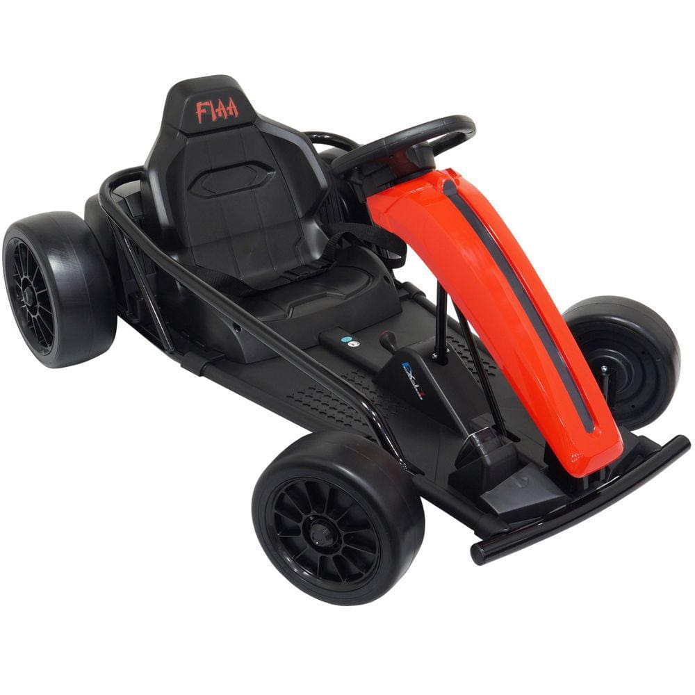 Mini Kart Elétrico Infantil 24V Carro Criança Vermelho Brinqway Bw-208 Vm