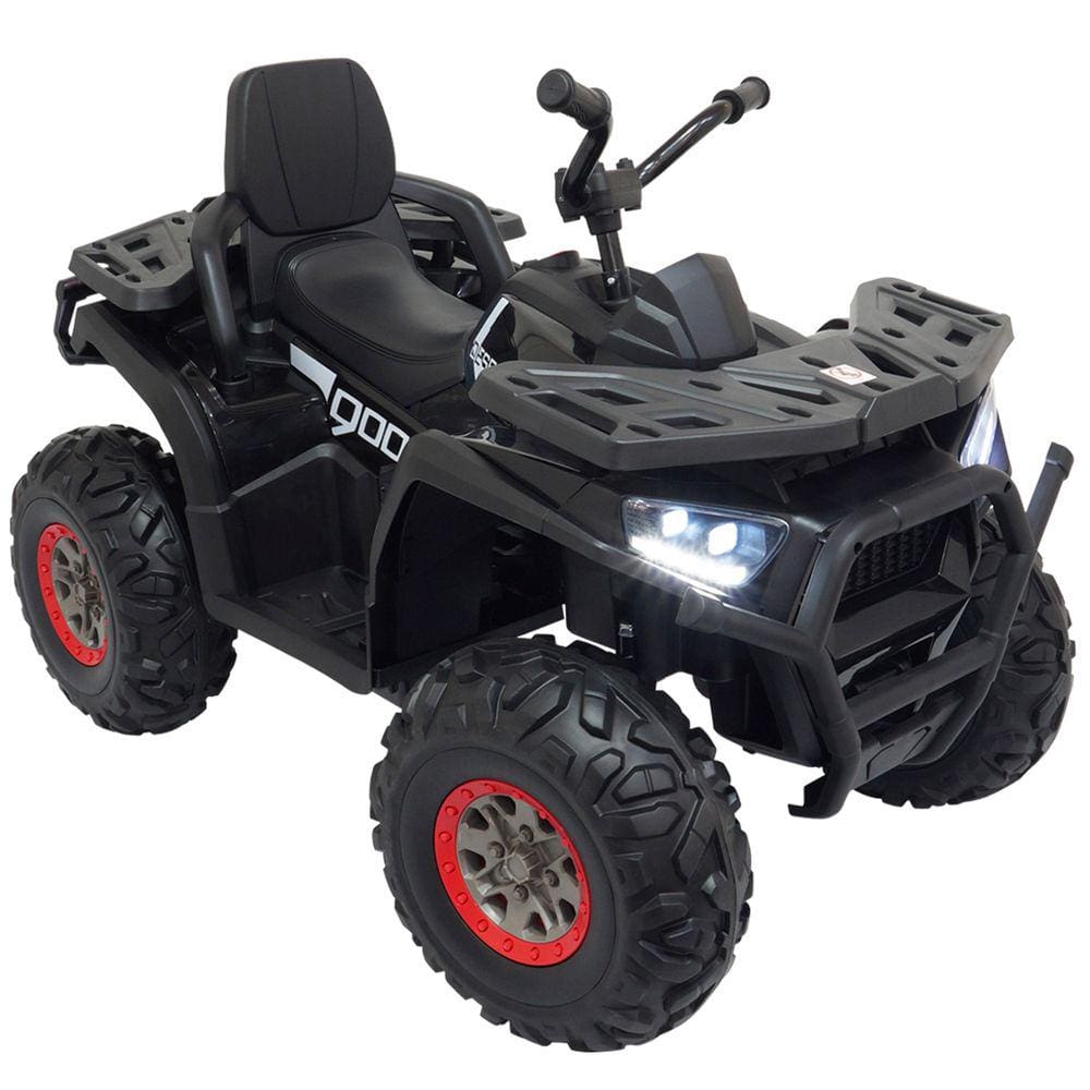 Mini Quadriciclo Elétrico 4x4 Infantil Bateria 12V Controle Luz Som Bivolt Preto Brinqway Bw-207 Pt