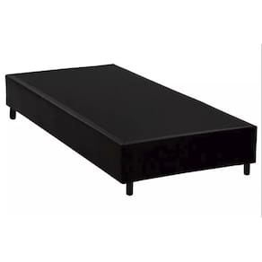 Base Box Blindado Solteiro HomeQueen Corino Preto 40x88x188