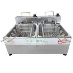 Fritadeira Elétrica 2 Cubas 5L 3500W 220V Feoi-10 - Ital Inox