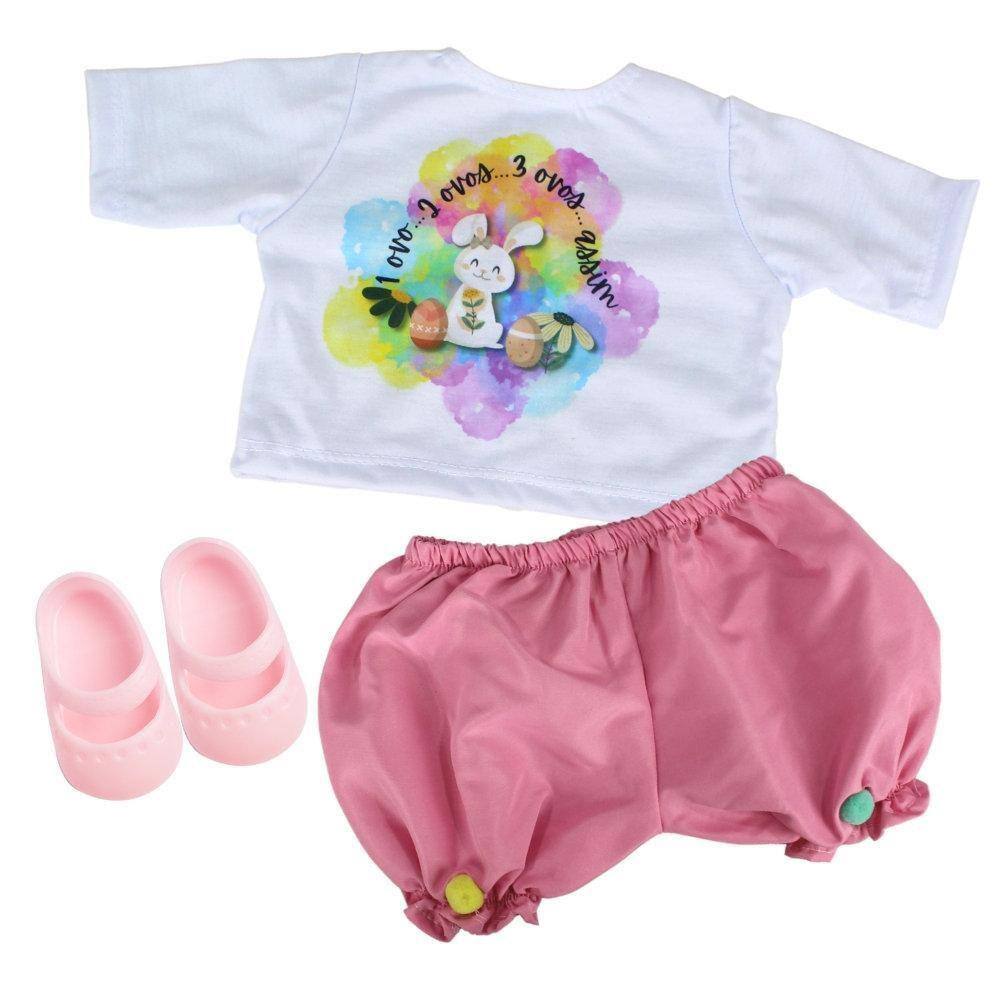 Roupa Boneca Para Baby Alive - Jardineira Sereia - Casinha 4