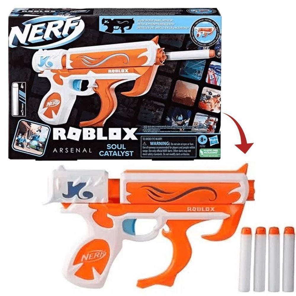 Lançador De Dardos Nerf Roblox Arsenal Soul Catalyst Hasbro