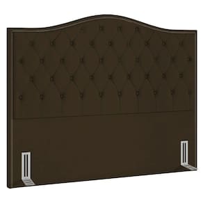 Cabeceira Cama Box Casal King 195cm Siena P02 Suede Marrom - Mpozenato