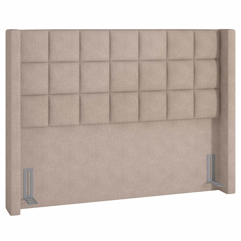 Cabeceira Cama Box Casal King 195cm Pisa P02 Linho Areia - Mpozenato