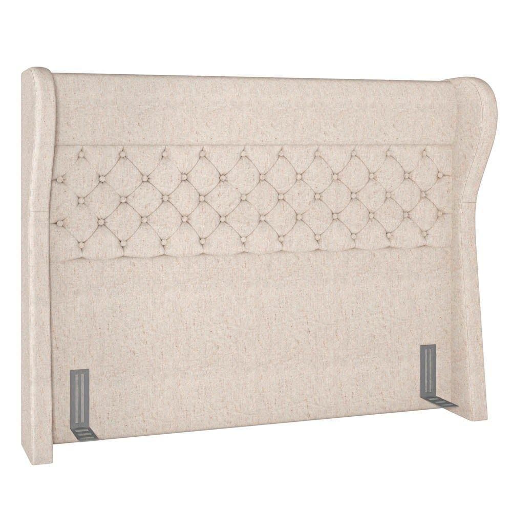 Cabeceira Cama Box Casal 140cm Trinidad P02 Linho Cru - Mpozenato