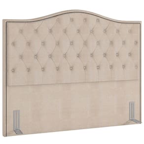 Cabeceira Cama Box Casal Queen 160cm Siena P02 Linho Bege Cru - Mpozenato