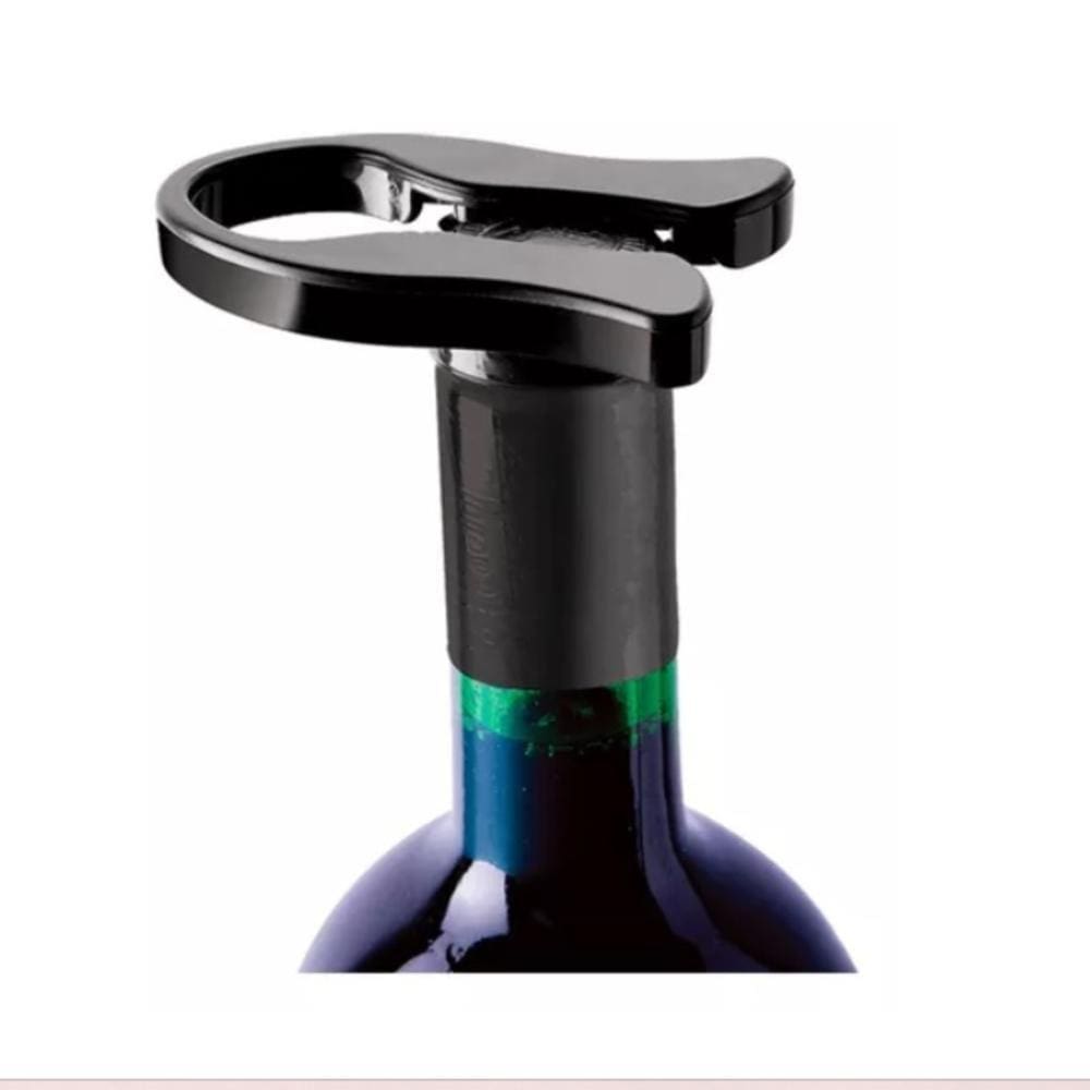 Abridor Corta Lacre Para Vinhos Fácil Sommelier Preto Prana