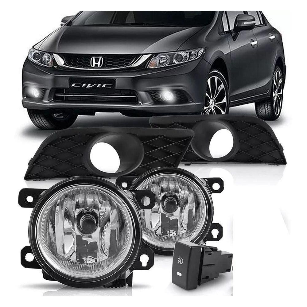 Kit Farol Neblina Milha Honda New Civic G9 2015 2014 2016