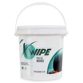 Gel Pneu Intense Brilho Cor Natural XWipe 3,2kg Não Mancha