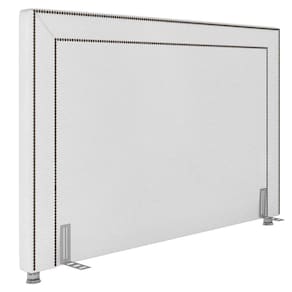 Cabeceira Cama Box Casal King 195cm Mali P02 Sintético Branco - Mpozenato