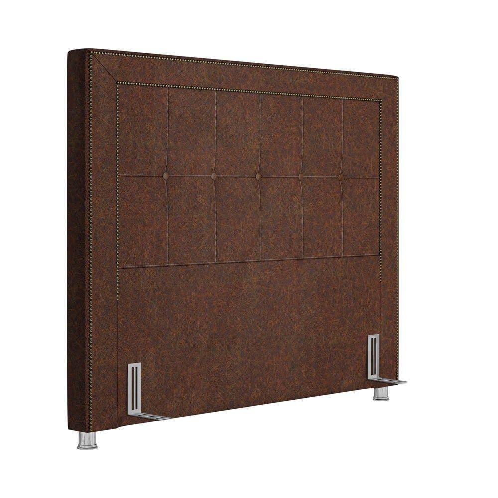 Cabeceira Cama Box Casal 140cm Paolla P02 Sintético Camel - Mpozenato
