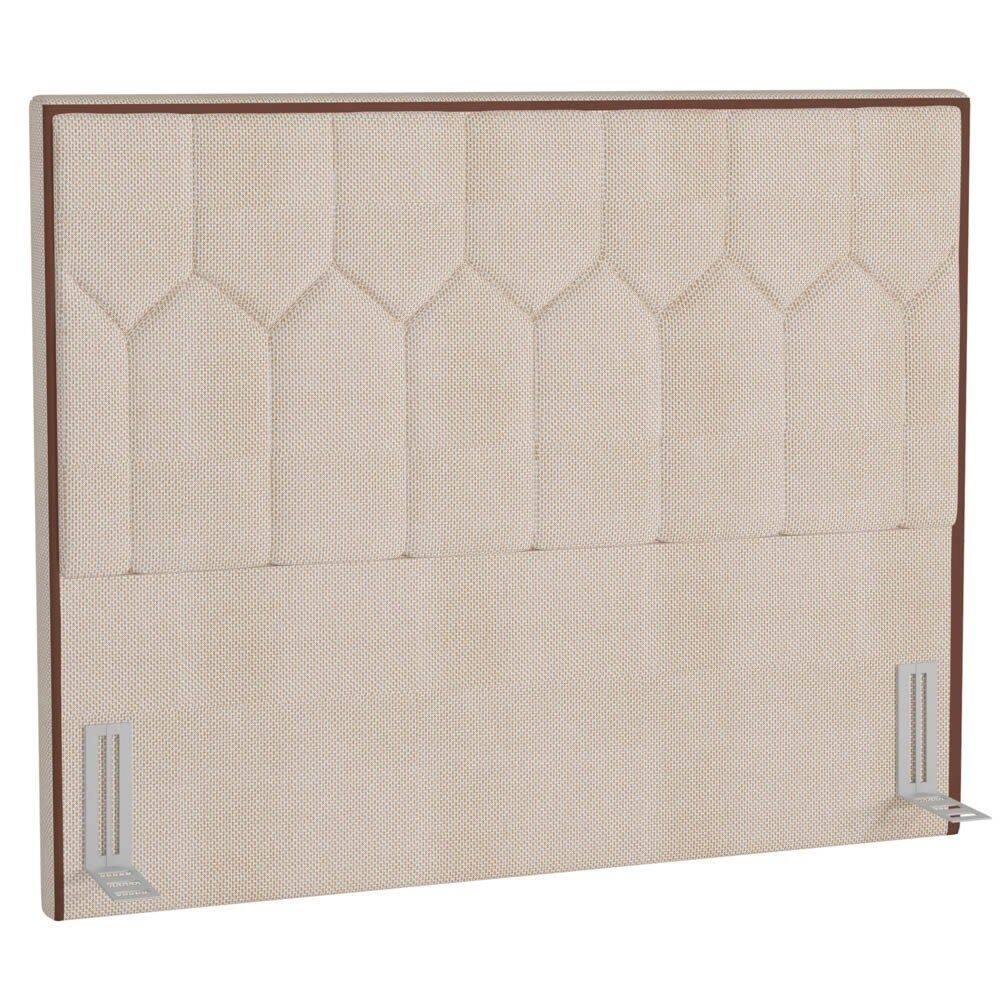 Cabeceira Cama Box Casal King 195cm Órion P02 Linho Bege Cru - Mpozenato