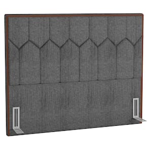Cabeceira Cama Box Casal King 195cm Órion P02 Linho Cinza - Mpozenato