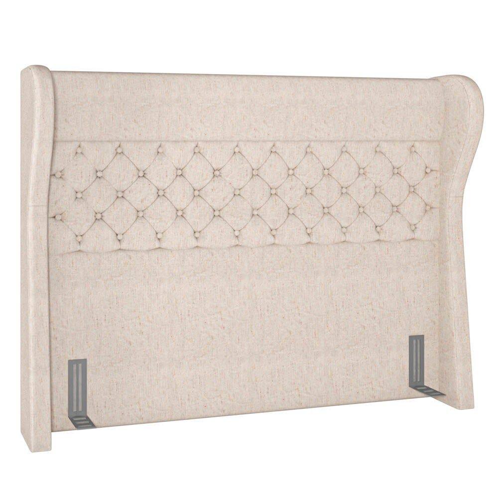 Cabeceira Cama Box Casal Queen 160cm Trinidad P02 Linho Cru - Mpozenato
