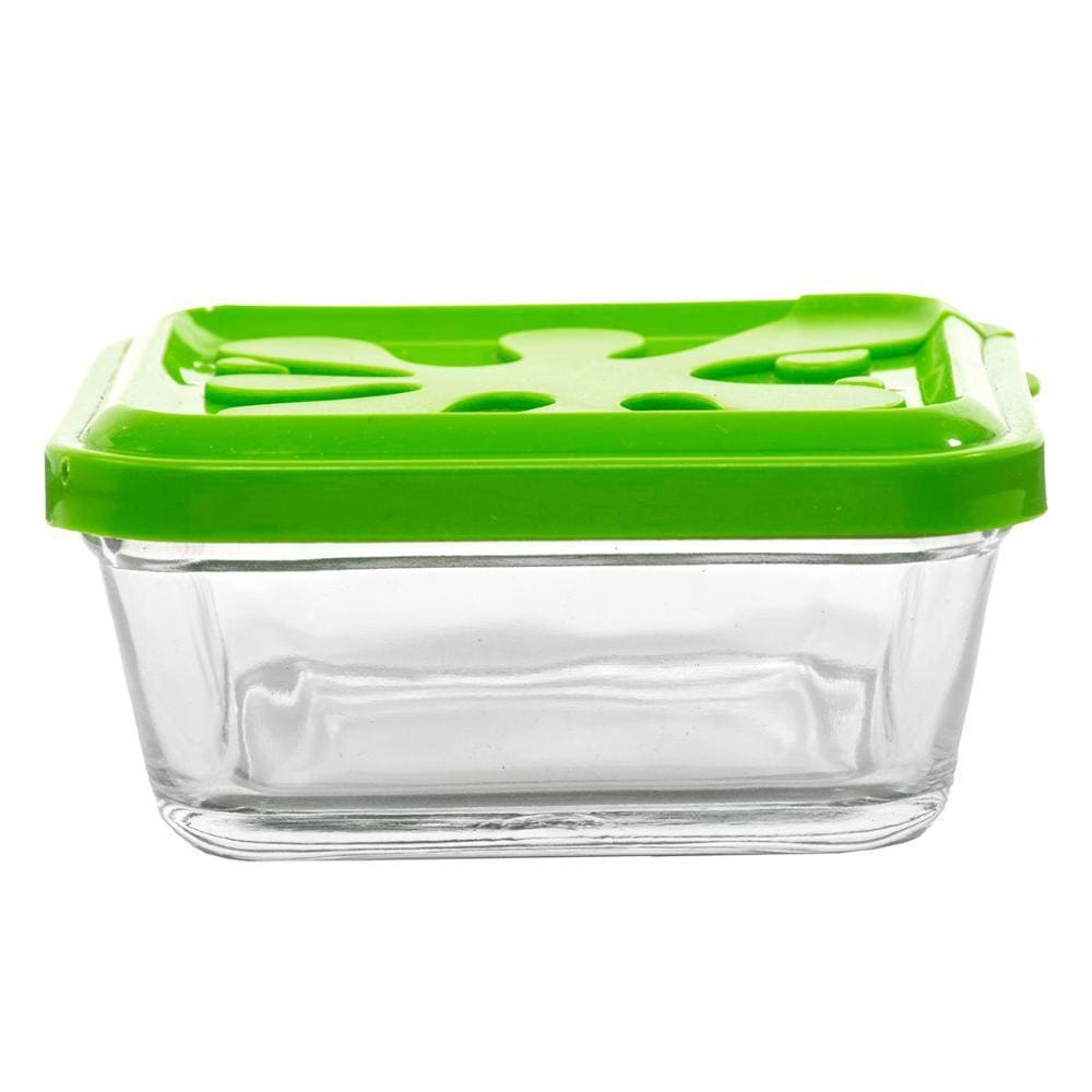 Pote em Vidro com Tampa Multiuso 330ml Luxo Verde Renga