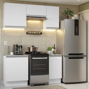 Armário de Cozinha Completa 160cm Branco Glamy Madesa 07