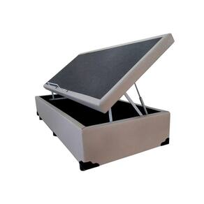 Cama Box Baú Solteiro NK Camas Sintético Bege 41x78x188