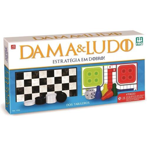 Jogo de Tabuleiro Ludo Dama e Trilha - 3 Jogos - Extra Festas