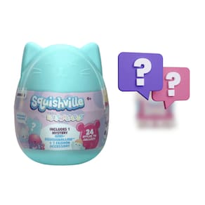 Pelucia Squishville Mini Squishmallow Surpresa Azul 5cm