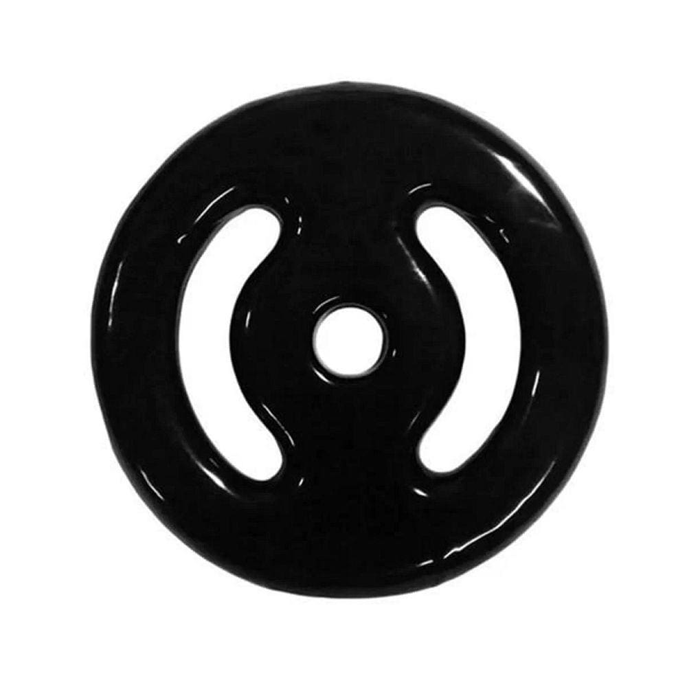 Par de Anilha Emborrachada 2kg Vazada