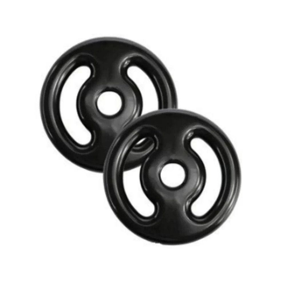 Par de Anilha Emborrachada 5kg Vazada