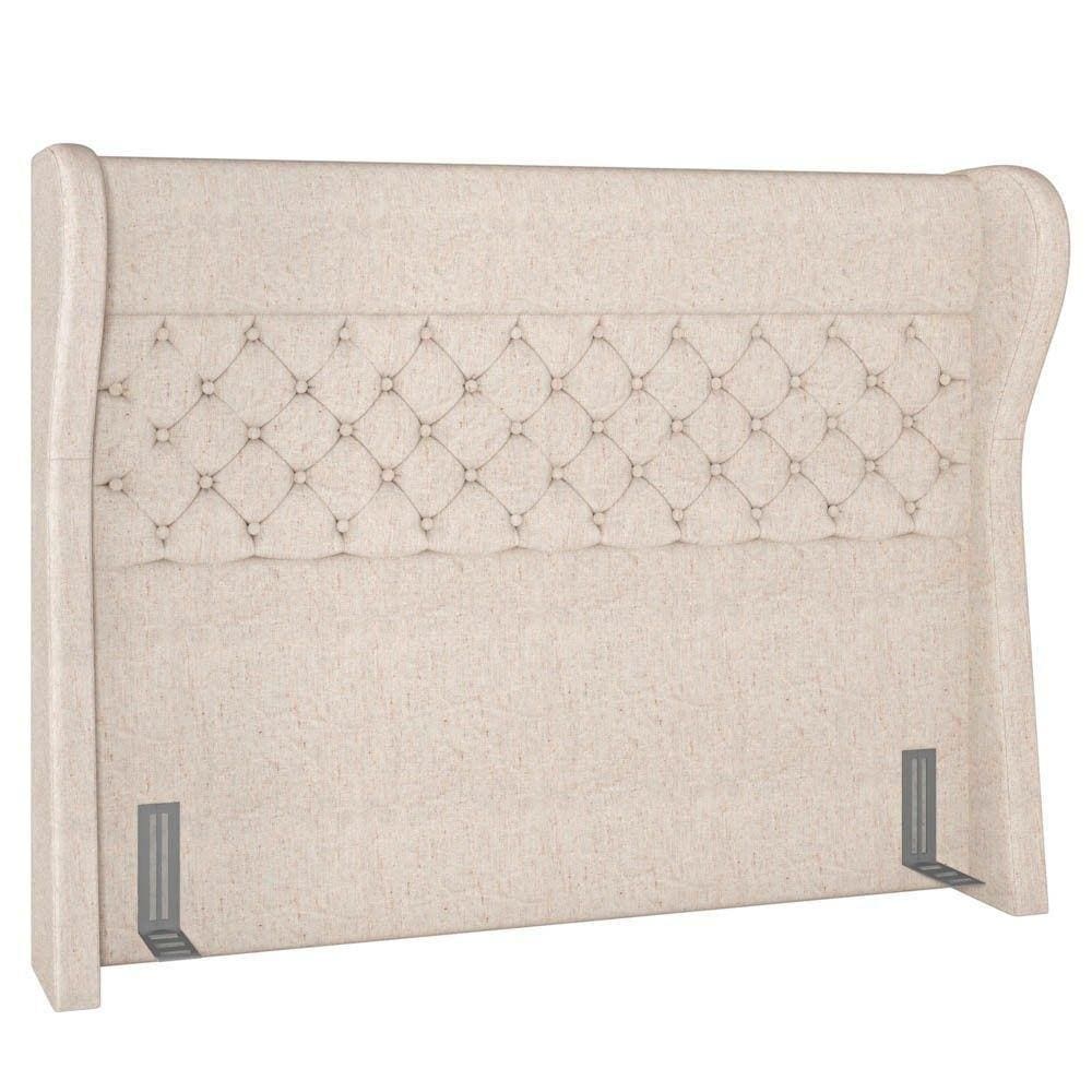 Cabeceira Cama Box Casal Queen 160Cm Trinidad P02 Linho Cru