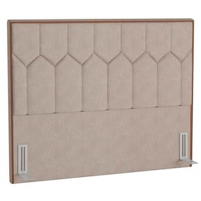 Cabeceira Cama Box Casal Queen 160Cm Órion P02 Linho Areia