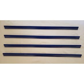 Porta Etiqueta Bandeja Gondola LX 92 Cm Azul Kit Com 25