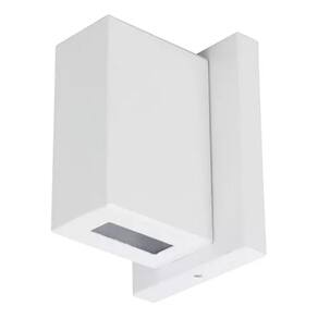 Arandela De Parede Jardim Varanda Branca Alumínio Vidro 40w