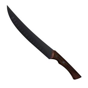 Faca Tramontina Butcher Churrasco Black Inox 10 Cabo Madeira