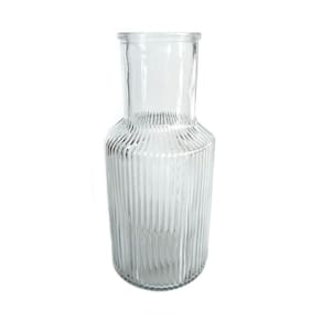 Vaso Vidro Le Mandala Canelado 22cm Transparente