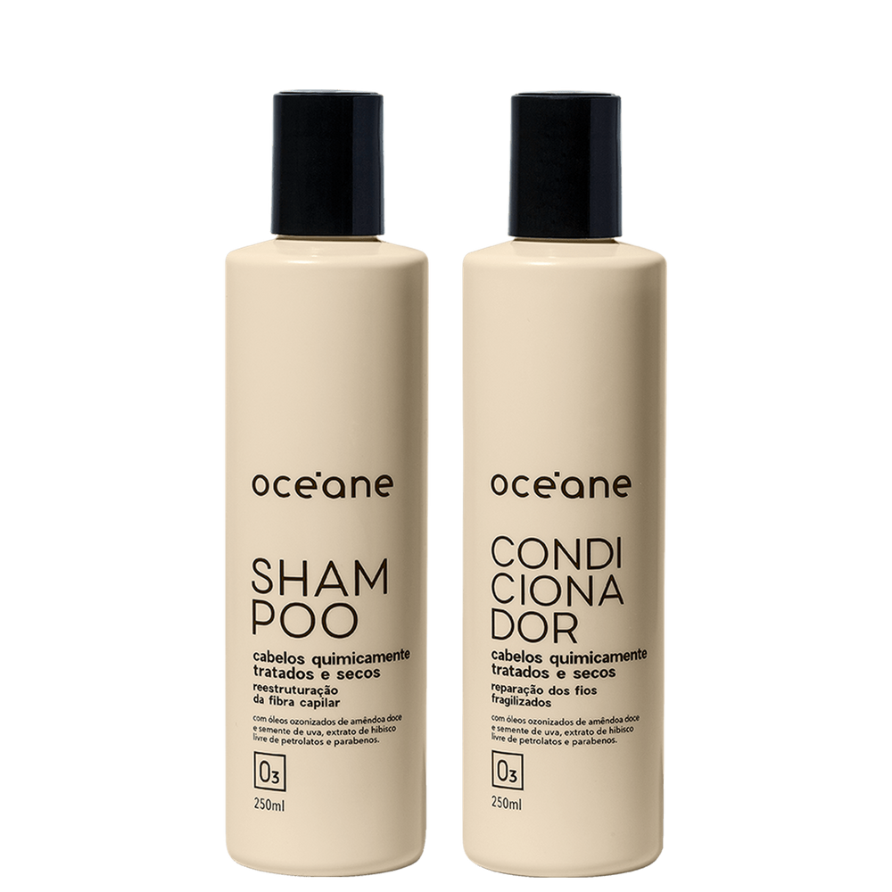 Kit Océane Cabelos Quimicamente Tratados - Shampoo 250ml + Condicionador 250ml