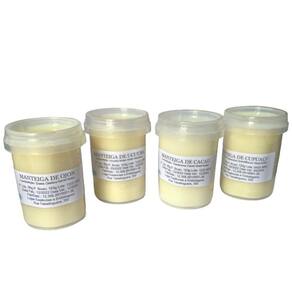 Kit 04 Manteigas Vegetais 95g Cacau, Cupuaçu, Ojon e Ucuuba
