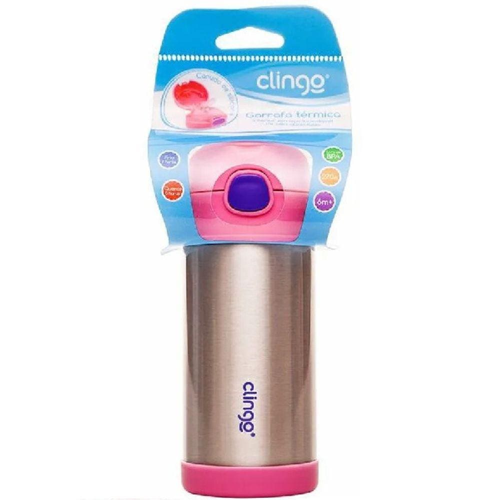 Garrafa Termica Infantil AÇO INOX Clingo