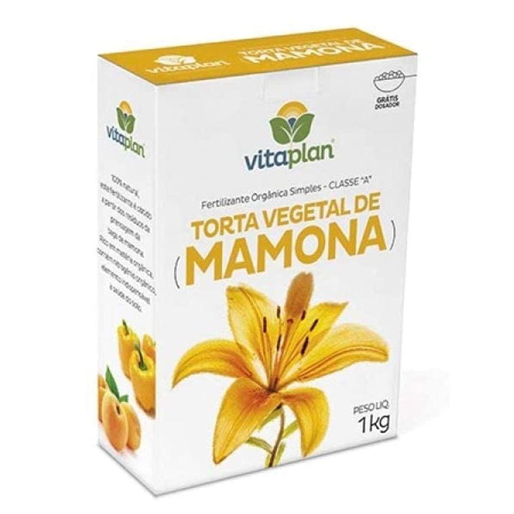 Fertilizante 100% Natural Torta Vegetal de Mamona 1KG Vitaplan
