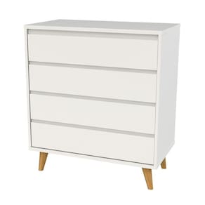 Cômoda Retrô Branco Fosco