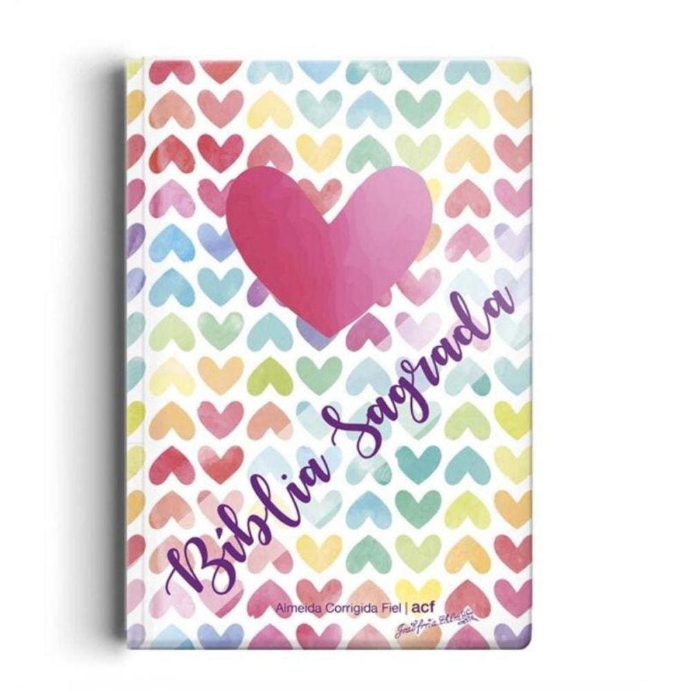 Biblia Acf - Semi Luxo - Coracao Colorido