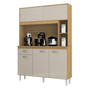 Cozinha Kit Duda 120 cm Damasco Off White - Poquema