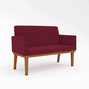 Sofá Namoradeira Confortável Sala De Estar Marsala