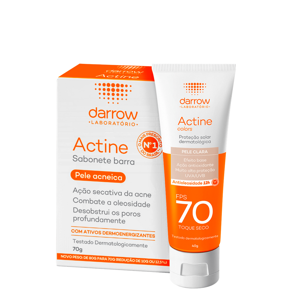 Kit Darrow Actine Pele Clara (2 Produtos)